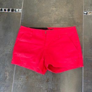Size 25 Red Volcom shorts